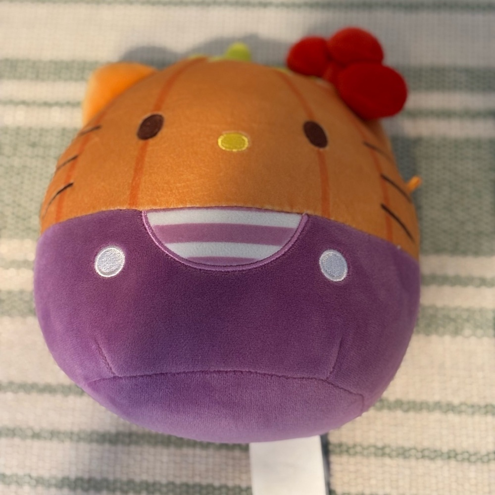 Sanrio Orange and Purple Plush Stuffed Animal